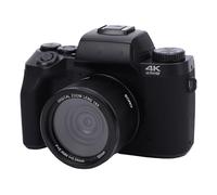 LICAEVEY Cámara Digital 4K con Pantalla Táctil de 4 Pulgadas, Zoom de 64MP y 16X para Vlogging, Cámaras Frontales/traseras con Enfoque Automático con Flash, WiFi y Zapata para