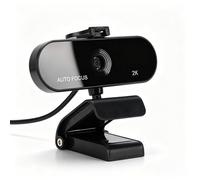 LICAEVEY Cámara Web 2K, Cámara Web USB para PC con Micrófono Incorporado y Enfoque Automático, para Aprendizaje en Línea, Trabajo Remoto, Videollamadas, Zoom, Skype Meet