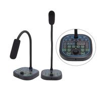 LICAEVEY Cambiador de Voz con Micrófono de Mano, Dispositivo Cambiador de Voz, Disfraz de Voz Portátil con 16 Efectos de Sonido con Tecla de Ajuste para Grabación de Juegos, Teléfono,