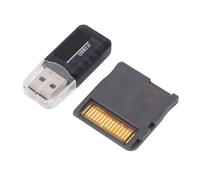 LICAEVEY Cartucho con Adaptador de Tarjeta Compatible con 2DS 3DS LL MD GB GBC FC PCE, Tarjeta de Videojuego Dual Core Revolution Precargada Plug and Play para la Serie DS/3DS (Grey)