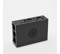 LICAEVEY Case de Metal con Ventilador de Enfriamiento para OrangePi 5 Pro, Recinto Protector de Aleación de Aluminio, Ajuste Preciso para Naranja Pi 5 Pro, Cubierta de Disipación de