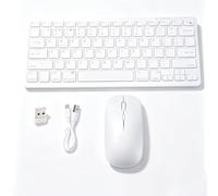 LICAEVEY Combo de Teclado y Mouse Inalámbricos para Pad Pro Air 11 13 12.9 10.9 10 8 Gen Tablets Portátiles, Combo Bluetooth Recargable, Conectividad para Múltiples Dispositivos