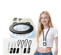 LICAEVEY Cordón Magnético para Teléfono con Correa de Nailon Ajustable, Dije Desmontable en Forma de Oso para Uso Manos Libres con Teléfono, Cámara, Llaves y Tarjetas de Identificación