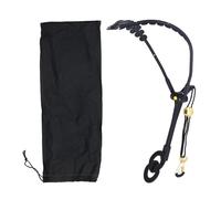 LICAEVEY Correa de Hombro Doble para Saxofón, Correa Ajustable para el Cuello con Giro de 360° y Gancho de Metal, Cómodo Acolchado para Saxofón Alto Tenor