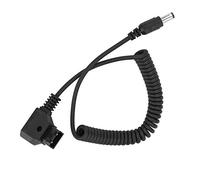 LICAEVEY D Toque Macho a Cable de ángulo Recto DC 5.5x2.5 Mm para la Fuente de Alimentación de la Cámara DSLR, Compatible con Soporte V, Masa de Anton Bauer, Monitores HD, Luces de Video