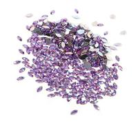 LICAEVEY Diamantes de Imitación Acrílicos con Forma de Ojo de Caballo, Gemas Blancas Brillantes para álbumes de Recortes, 500 Piezas de Diamantes de Colores Mezclados para Hacer Tarjetas, Joyería de