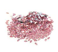 LICAEVEY Diamantes de Imitación Acrílicos con Forma de Ojo de Caballo, Gemas Blancas Brillantes para álbumes de Recortes, 500 Piezas de Diamantes de Colores Mezclados para Hacer Tarjetas, Joyería de