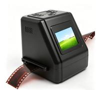 LICAEVEY Escáner de Diapositivas de Película, Convierte 135 110 126 Kpk Super 8 Negativos de Diapositivas de Película a Fotos Digitales JPG de 22 MP con Pantalla LCD TFT IPS de 2,0