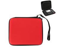 LICAEVEY Estuche de Viaje del Organizador de Electrónica, Bolsa Organizadora de Cable con 8 Soportes para Tarjetas de Juego, Bolsa de Almacenamiento a Prueba de Choque y Anti -caída para (Rojo)