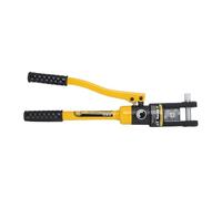 LICAEVEY Herramienta de Engarce Hidráulica, 16 Toneladas con 11 Pares de Troqueles, Engarzadora de Cables de Batería para 16 AWG a 300 MCM, Servicio Pesado, Válvula de Retorno de Aceite,