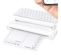 LICAEVEY Impresora Portátil sin Tinta, Impresora Térmica Inalámbrica, Compatible con Papel Térmico de 8,5 X 11 Pulgadas, Carta de 2 a 8,5 Pulgadas de Ancho, Alta Resolución, 160 Hojas por (White)