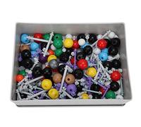 LICAEVEY Kit de Modelo Molecular para Química, 267 Piezas de Estructura Orgánica Inorgánica, Conjunto de Modelos de Enlace Atómico con Bola Tipo Molecular o Estudiante