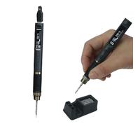 LICAEVEY Kit de Soldador Eléctrico Pluma de Soldador Portátil con Soporte, Temperatura Ajustable 80-420 ℃ / 176-788 ℉, para Reparación de Electrónica de Circuitos PCB (Enchufe de la UE)