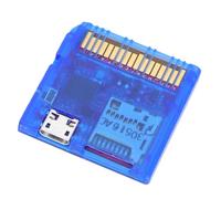 LICAEVEY Lector de Tarjetas de Juego de Código Abierto para Consolas DS, Soporte para Lector de Tarjetas Flash 2040 MCU 6 MB S, para NDS NDS Lite DSi 3DS 2DS New 3DS XL LL Homebrew Backup (Azul