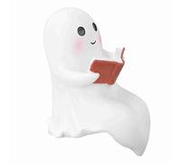 LICAEVEY Lindo Fantasma Leyendo Libro Luz Nocturna Resina LED (Large) | Funciona con pilas, Comodidad inalámbrica, Regalo navideño, Decoración festiva