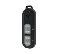LICAEVEY Llavero de Alarma de Seguridad Personal, Alarma de Seguridad de Emergencia Fuerte de 130 DB con Luz Estroboscópica LED de 3 Colores, Herramienta de Autodefensa a Prueba de Agua (Black)