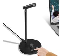 LICAEVEY M1 USB Computer Micrófono con Reducción de Ruido de IA y Transcripción en Vivo, Soporte de 60 Idiomas, Tecla de Silencio, Toma de Auriculares de 3.5 Mm para PC/computadora