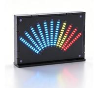 LICAEVEY Medidor VU con Pantalla de Espectro Musical LED, Luz de Ritmo en Forma de Abanico para KTV Bar Home Party Stage Performance, con Módulo de Detección de Nivel