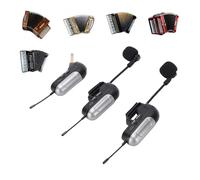 LICAEVEY Micrófono de Acordeón Inalámbrico UHF, Sistemas Dual, Captación de 360° y Micrófono de Escenario de Alcance de 30 M con Batería de 6 Horas, Adecuado para Actuaciones en