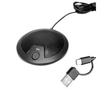 LICAEVEY Micrófono USB, Micrófono de Condensador Omnidireccional con Chip de Reducción de Ruido y Filtro Pop para una Grabación Clara, Compatible con Tipo C y Tipo A, Plug and Play para