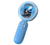 LICAEVEY Microscopio Digital de Mano para Niños, Cámara de Microscopio Portátil con Pantalla de 2 Pulgadas, 8 Luces LED Ajustables para Visualización en Tiempo Real, Juguete de Regalo