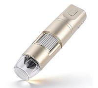 LICAEVEY Microscopio Digital USB WiFi 1600X, Cámara de Microscopio Inalámbrica de Mano con 8 Luces LED Ajustables, Herramienta de Inspección HD 1080P Compatible con Teléfono,