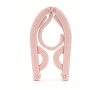 LICAEVEY Perchas Plegables para Ropa, Perchas de Viaje Antideslizantes Multifuncionales, de Plástico Que Ahorran Espacio para Viajes de Negocios, Dormitorios de Estudiantes, Cruceros (Pink)
