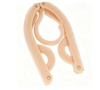 LICAEVEY Perchas Plegables para Ropa, Perchas de Viaje Antideslizantes Multifuncionales, de Plástico Que Ahorran Espacio para Viajes de Negocios, Dormitorios de Estudiantes, Cruceros (Beige)