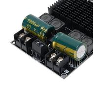 LICAEVEY Placa Amplificadora de Potencia, Módulo Post-Etapa 2x100W Chip TPA3221, Placa de Subwoofer de Amplificador de Doble Canal con Canal único PBTL, Disipador de Calor de Aletas Múltiples,