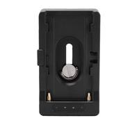 LICAEVEY Placa de Batería NP F, Soporte Adaptador de Batería USB C con Zapata Fría de 1/4 de Pulgada NP F970 F750 F550 Placa Adaptadora de Corriente de para Monitor de Cámara Luz LED, Aleación de