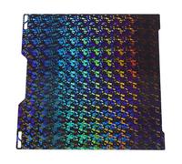 LICAEVEY Placa de Construcción para Impresora 3D H2D, Placa de Construcción PEC PEK con Lado Brillante de Confeti Caleidoscopio, Cama Calefactable Flexible de 355 X 346 Mm, Hoja Elástica Fuerte de