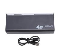 LICAEVEY Punto de Acceso Móvil Inalámbrico 4G 2 en 1, Enrutador Portátil con Ranura para Tarjeta SIM, Batería Externa de 8000mAh Que Admite de 8 a 10 Usuarios para Viajes (FDD 1 3 5 8 TDD 38 39 40