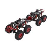 LICAEVEY Reemplazo del Marco del Chasis del Automóvil RC de Fibra de Carbono para el Kit de Reajuste de Gravedad Central Baja Axial SCX24, Actualización Liviana de Alta Resistencia para (Negro y rojo)