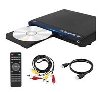 LICAEVEY Reproductor de DVD para Proyectores de Dispositivos Inteligentes de TV, Reproductor de CD Estéreo Doméstico Pequeño HDMI 1080P con Control Remoto de Reproducción de MP3 USB (Enchufe de la UE)