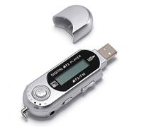 LICAEVEY Reproductor de MP3, Reproductor de Música Digital Retro con Pantalla LCD, Admite Formatos MP3 WMA Apagado Automático, Almacenamiento Ampliable hasta 32 GB 20 Horas de (Silver)