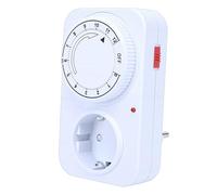 LICAEVEY Salida de Temporizador de Cuenta Regresiva, Interruptor de Temporizador Mecánico de 12 Horas con Intervalo de 30 Minutos, 4000 W 16 A Resistente IP44 para Luces Exteriores, Apagado