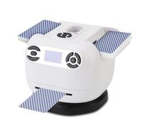 LICAEVEY Shuffler de Tarjetas Automáticas, Máquina de Barajamiento Eléctrico para 1 a 2 Mazos Admite 8 Jugadores, 360 °/180 ° Modo de Acuerdo Automático y bajo Ruido, Máquina de Baraja