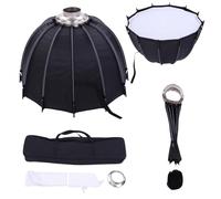 LICAEVEY Softbox Paraguas, Diseño Parabólico de 65 Cm de Profundidad con Mecanismo de Plegado con Una Presión, Capas de Doble Difusión, 45 Grados para Fotografía, Grabación de Video,