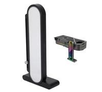 LICAEVEY Soporte de GPU RGB Ajustable de Altura, Base Magnética Anti -loosidad con Pantalla de Temperatura, Soporte de Soporte de Tarjetas de Video de 3P de 5 V, para Tarjetas Gráficas