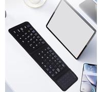 LICAEVEY Teclado Inalámbrico Compacto con Panel Táctil y Almohadilla Numérica, Bluetooth 5.0, Silencio USB C Recargable, Teclado de Viaje Portátil Ultra Delgado