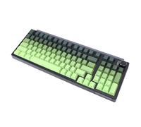 LICAEVEY Teclado Mecánico Inalámbrico, 98 Teclas 75 por Ciento de Diseño Compacto, Bluetooth 5.0 2.4g USB C Swappable Hot Swappable Switches, RGB Lighting Gaming COMPUTA COMPUTADOR (Degradado Verde)