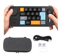 LICAEVEY Teclado Mecánico Macro con una Mano, 19 Teclas Programables, Retroiluminación LED RGB, Rodillo de Perilla con Cable USB, Teclas de Intercambio en Caliente Tecla Completa sin