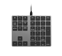 LICAEVEY Teclado Numérico con Cableado con Cable con Almohadilla de Número Portátil de 34 Teclas para Portátiles y PC, Transferencia de Datos de 400Mbps, Teclado USB NUMPAD Play Plug
