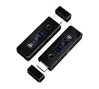 LICAEVEY Transmisor y Receptor HDMI Inalámbrico de 197 Pies, Kit de Decodificación 4K 1080P 60 Hz con Pantalla LED, Extensor HDMI Portátil de Banda Dual 5G/2.4G Plug Play para (Black)