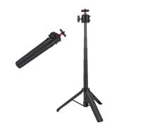 LICAEVEY Trípode para Palo Selfie con Zapata Fría, Cabezal de Bola Giratorio de 360 Grados, Soporte para Teléfono Portátil con Tornillo de 1/4" para Luz LED de Micrófono, Vlog de