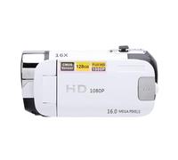 LICAEVEY Viduga de Videas de Cámara con Pantalla de Color de 2.4 Pulgadas, 1080p 16MP 16x Zoom Digital Anti Shake Bucle Videocámara de Grabación de Video con Luz de Relleno de 1/4 (White)