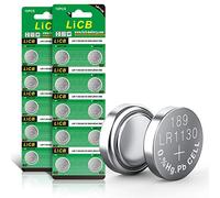 LiCB 20 pilas alcalinas LR1130 AG10 de 1,5 V para reloj