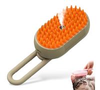 Licca Pet Hair Remover, 3-In-1 Self-Cleaning Steam Pet Brush, for Dogs Cats, Removes Tangled and Loose (Khaki)