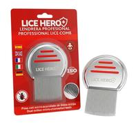 LICE HERO Lendrera Profesional Antipiojos y Liendres - Diseño de Alta Precisión - Máxima Efectividad - Apta para Niños, Adultos y Embarazadas
