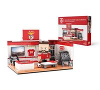 LICENÇA Oficial Sport Lisboa E Benfica. Balneário da equipa Sport Lisboa e Benfica. Conjunto de construção com 468 peças, 19 cm. Presente para meninos e Meninas com Mais de 7 Anos. Neko Brands